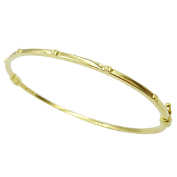 18ct Gold Screw Design Ladies Bangle - Richard Miles Jewellers