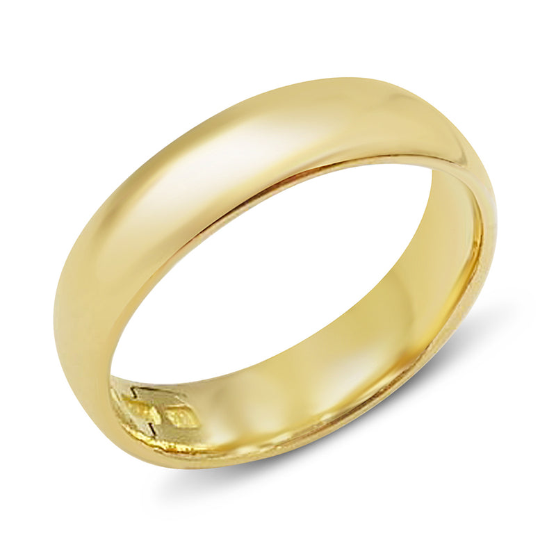 22ct Gold Wedding Band 4mm Vintage Hallmarks 1917