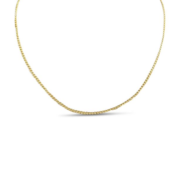 18ct Gold Curb Chain 18" 2mm