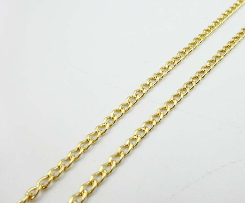 18ct Gold Curb Chain 18" 2mm