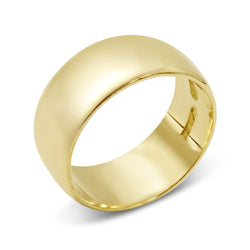 22ct Gold Wide Wedding Band 8mm Size K