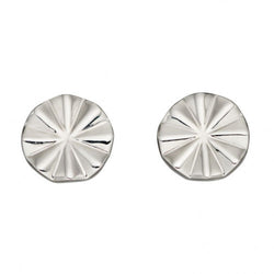 Fiorelli Silver Bevel Cut Stud Earrings E5889