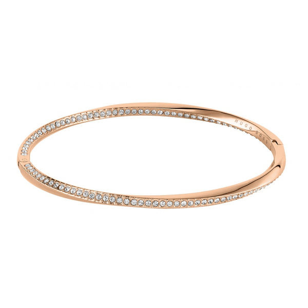 BOSS Signature Ladies Crystal Bangle 1580130M