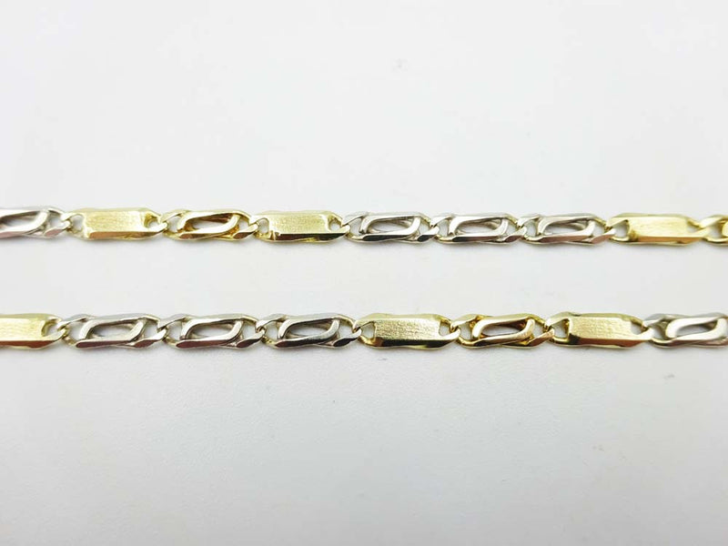 14ct 2 Colour Gold 20 Inch Chain 3mm