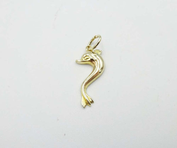 14ct Yellow Gold Dolphin 20mm Pendant