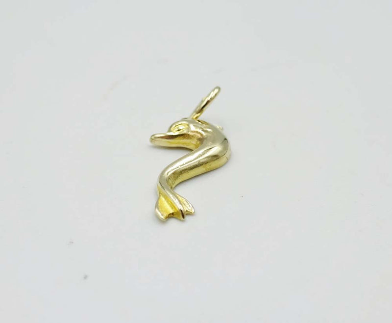 14ct Yellow Gold Dolphin 20mm Pendant