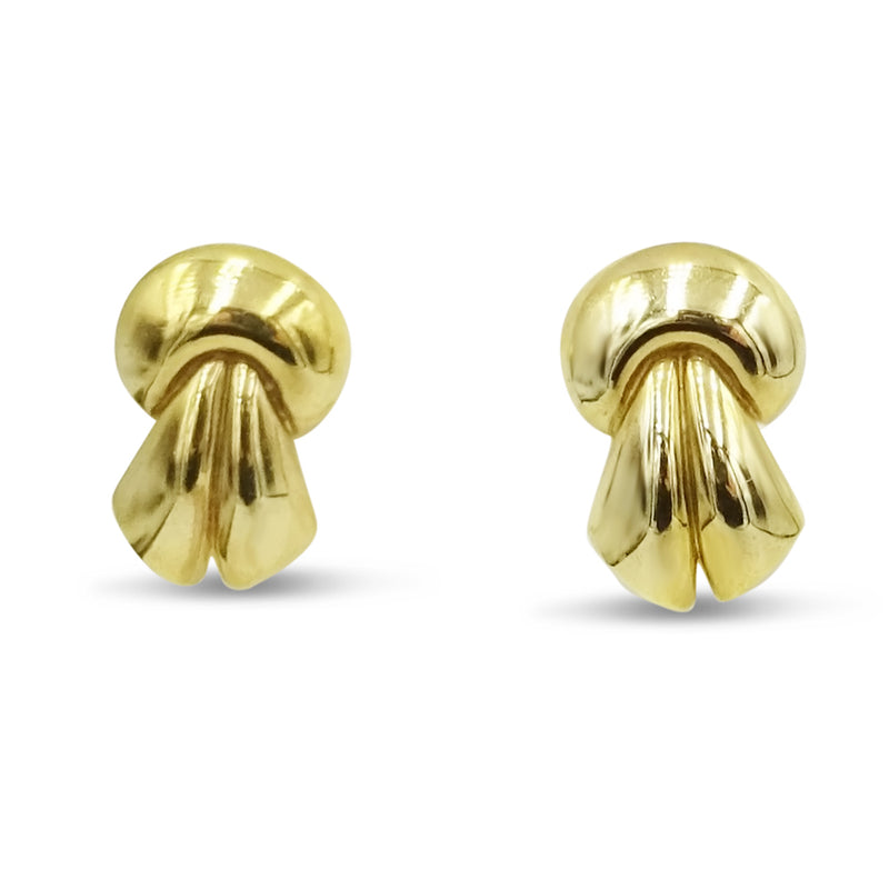 9ct Yellow Gold Chunky Knot Stud Earrings