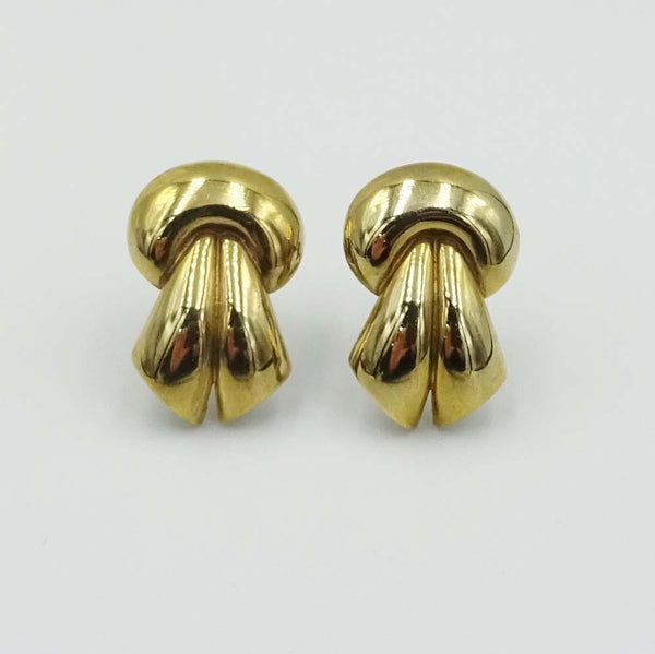 9ct Yellow Gold Chunky Knot Stud Earrings