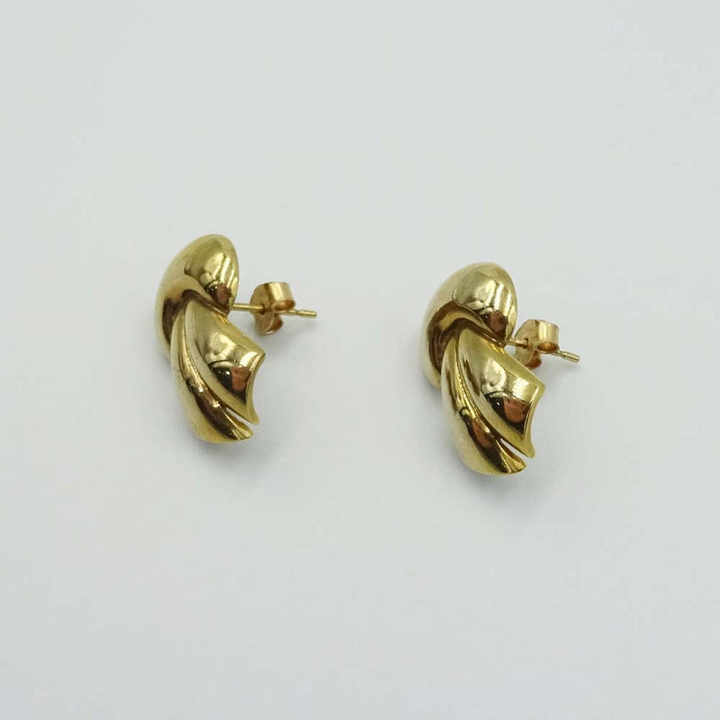 9ct Yellow Gold Chunky Knot Stud Earrings