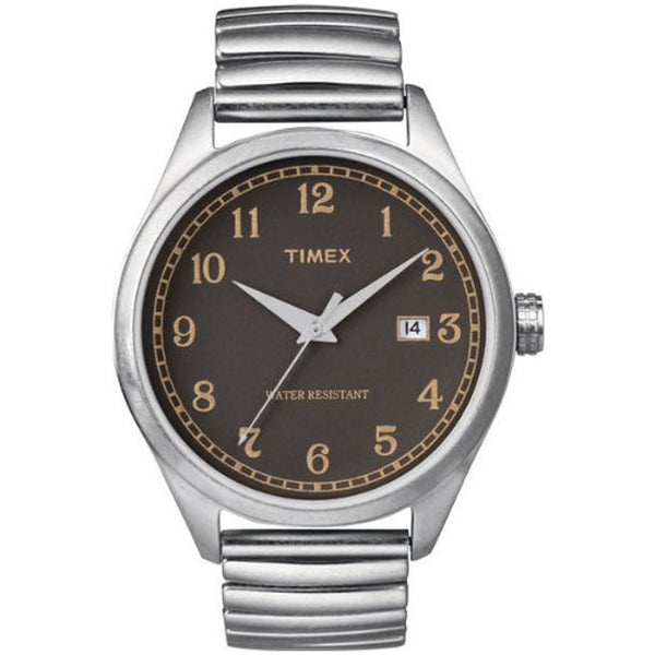 Timex T2N400ZB Original Men's Watch With Brown Dial Expansion Band - Richard Miles Jewellers
