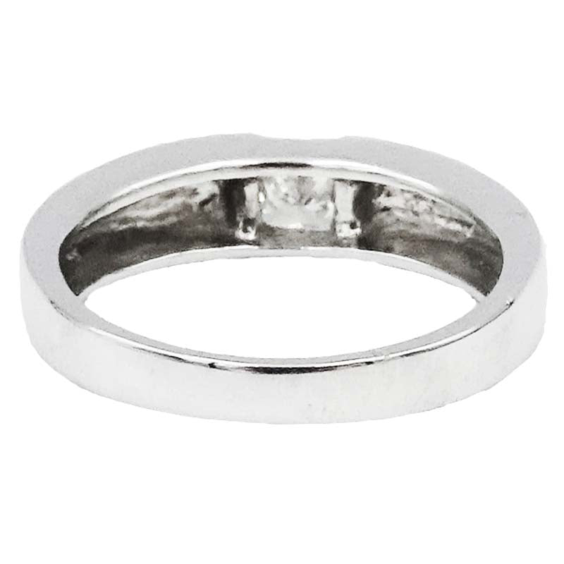 18ct White Gold 0.30ct Clarity SI2 Colour H Diamond Single Stone Ladies Engagement Ring Size M 1/2 3.7g - Richard Miles Jewellers